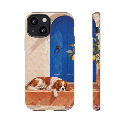 Cavalier King Charles Spaniel Blue Door Siesta Phone Case - Multicolor Phone Case - iPhone 13 Mini / Glossy
