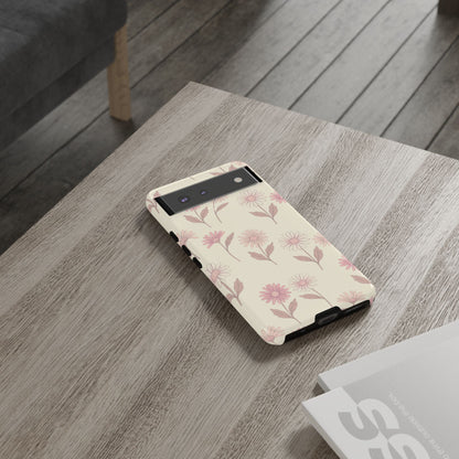 Pretty Blush Daisy Pattern Phone Case