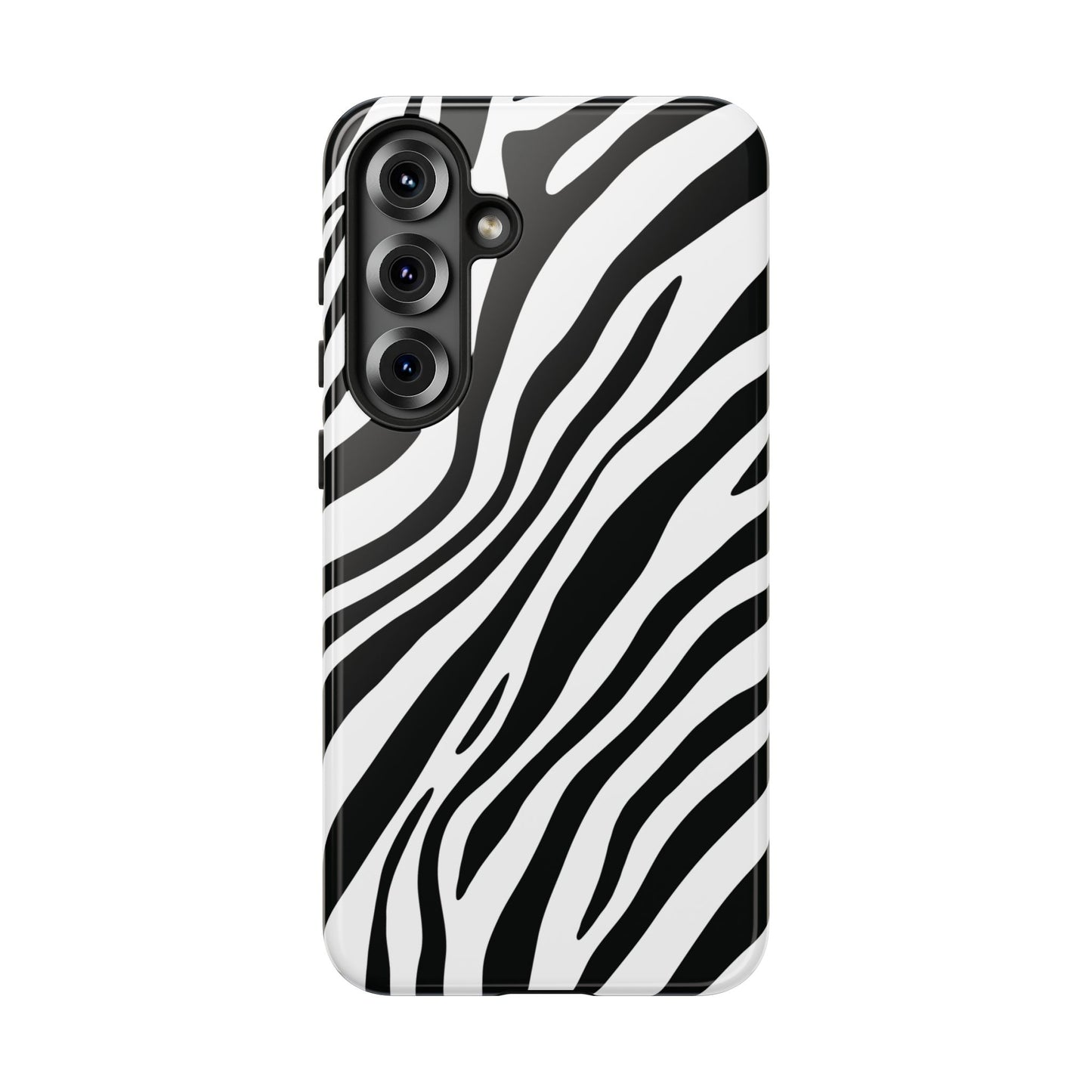 Modern Monochrome Zebra Print Phone Case