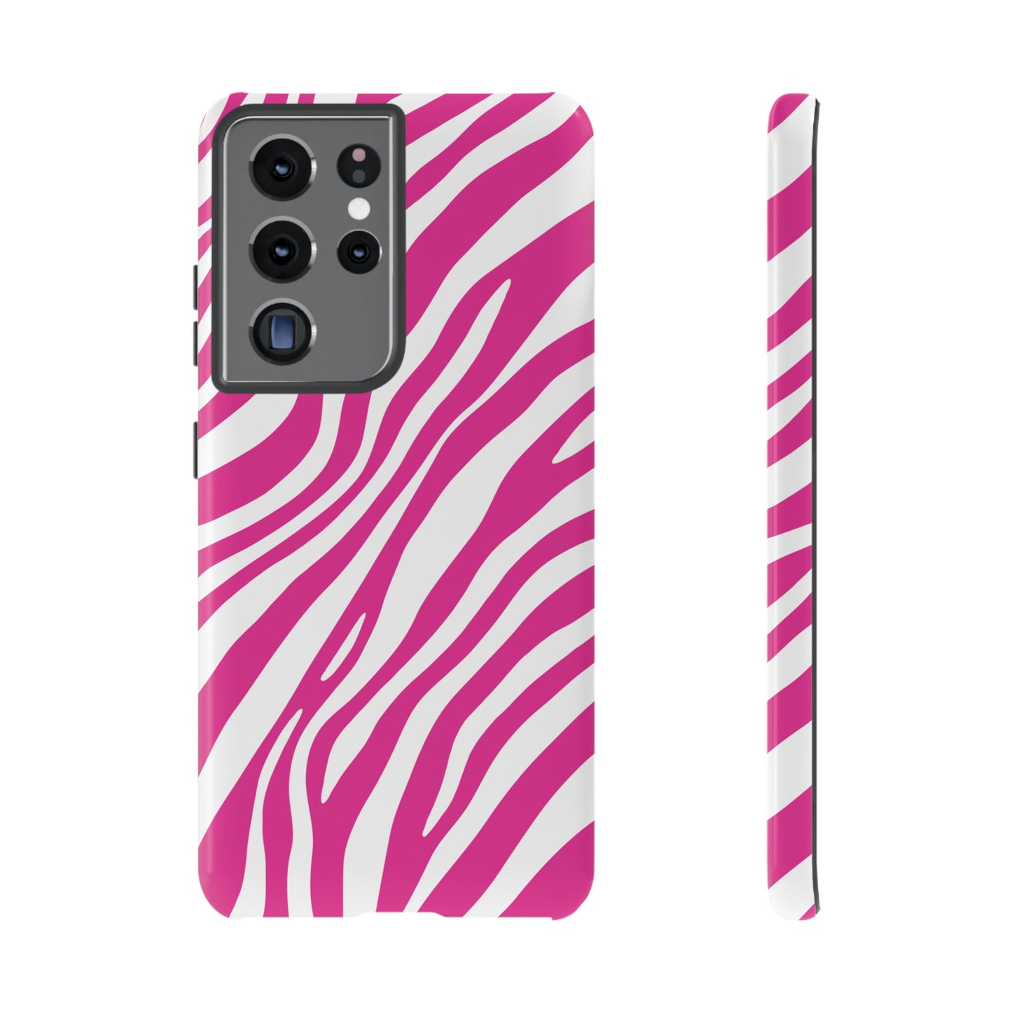Modern Hot Pink Zebra Print Phone Case