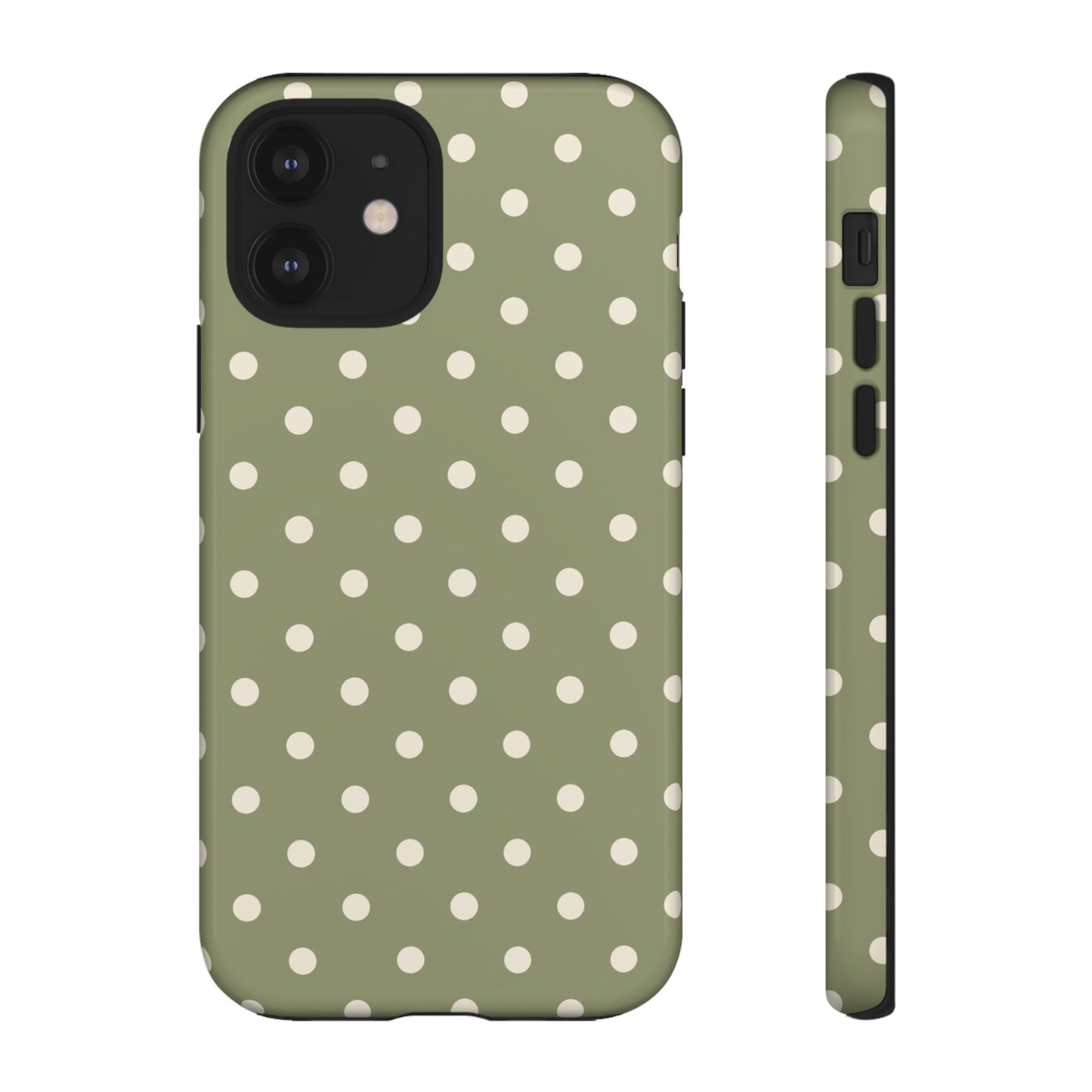 Green & White Dot Pattern Phone Case