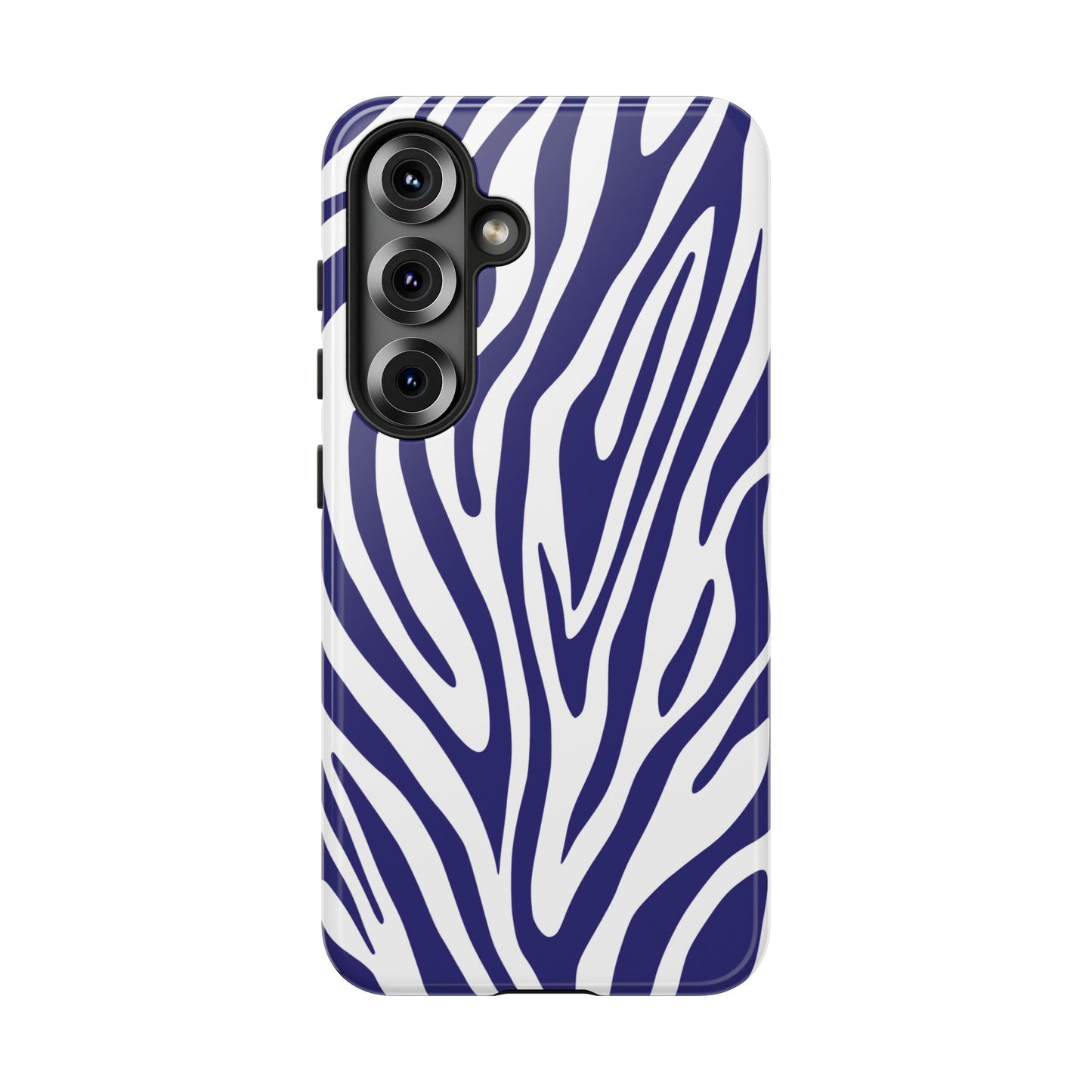 Graphic Blue Tiger Print Phone Case