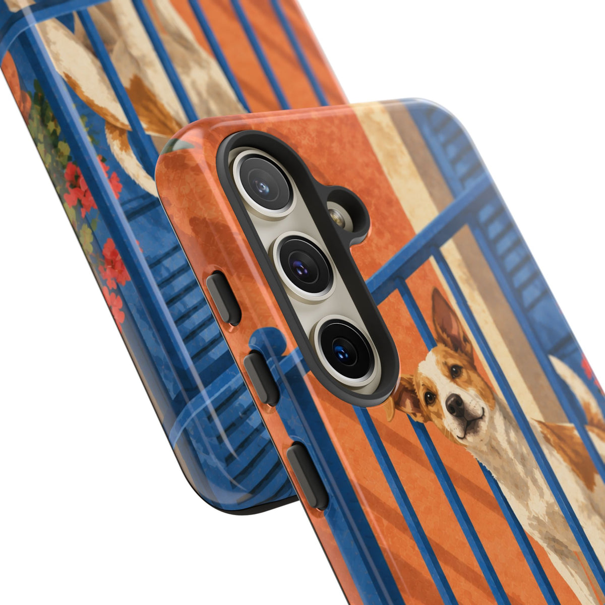 Jack Russell Terrier Balcony Busybody Phone Case - Multicolor Phone Case