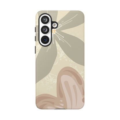 Hibiscus Heart Pattern Phone Case - Beige Phone Case - Samsung Galaxy S26 Plus / Glossy