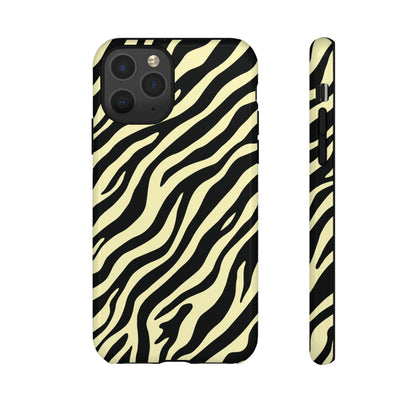 Stylish Neutral Zebra Print Phone Case