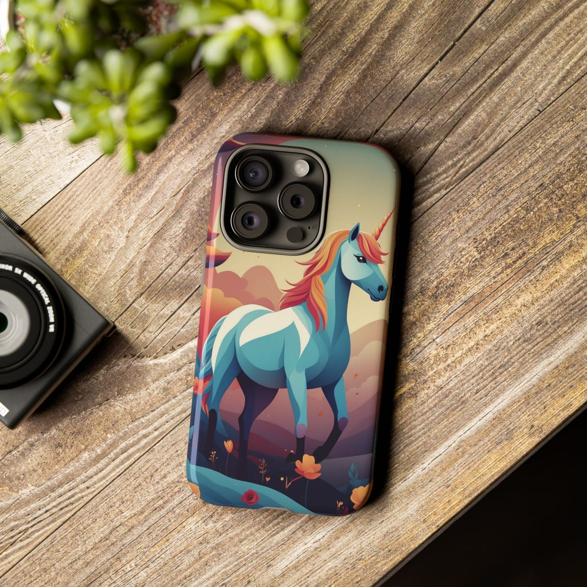 Stylised Unicorn Design Phone Case - Multicolor Phone Case