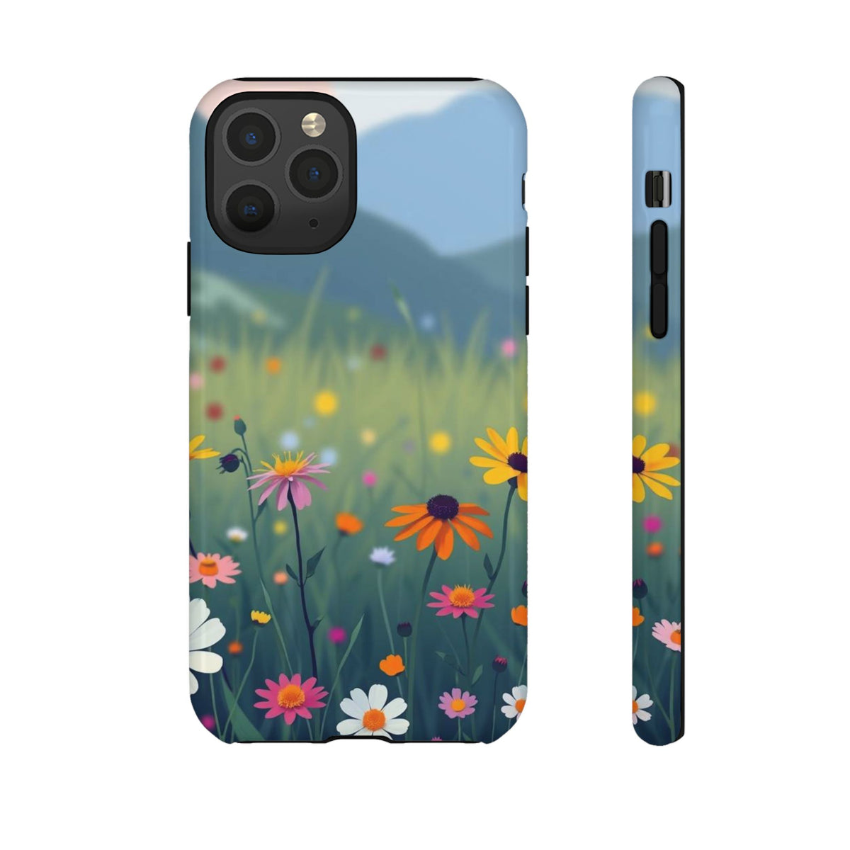 Vibrant Meadow Design Phone Case - Multicolor Phone Case - iPhone 11 Pro / Glossy