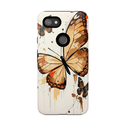 Acrylic Style Butterflies Design Phone Case