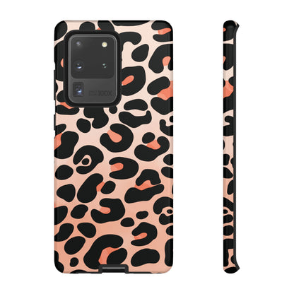 Elegant Peach Leopard Print Phone Case