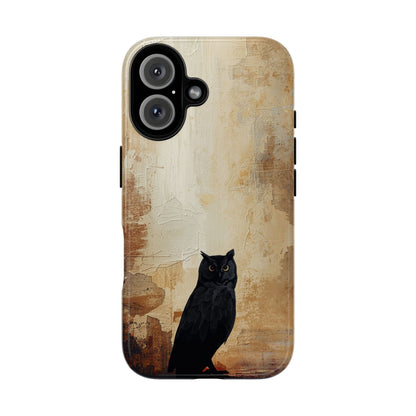 iPhone 16 / Glossy Phone Case - Beautiful Abstract Owl Design Phone Case