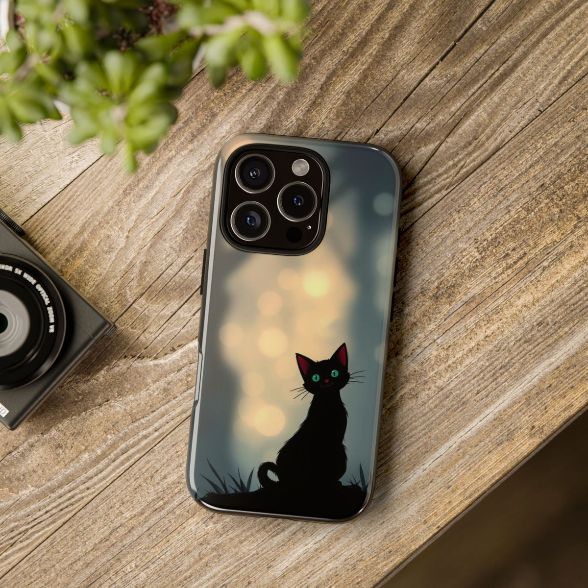 Gothic Cat Design Phone Case - Multicolor Phone Case