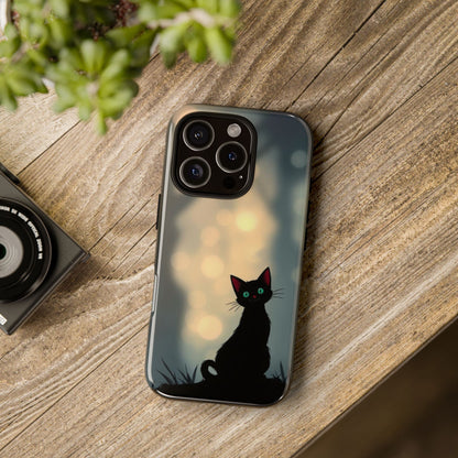 Gothic Cat Design Phone Case - Multicolor Phone Case