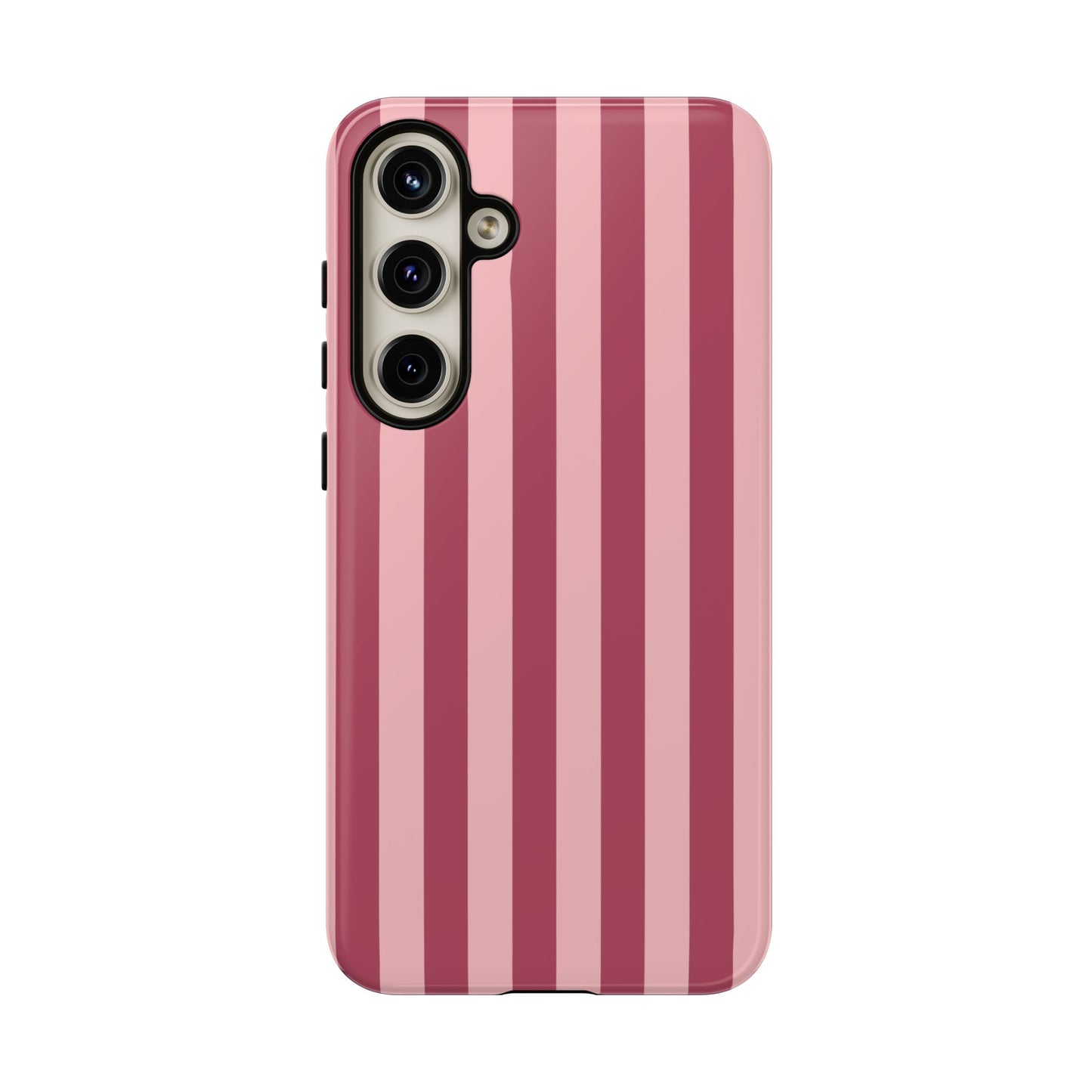 Samsung Galaxy S24 Plus / Glossy Phone Case - ’Pink Stripe Pattern’ Phone Case