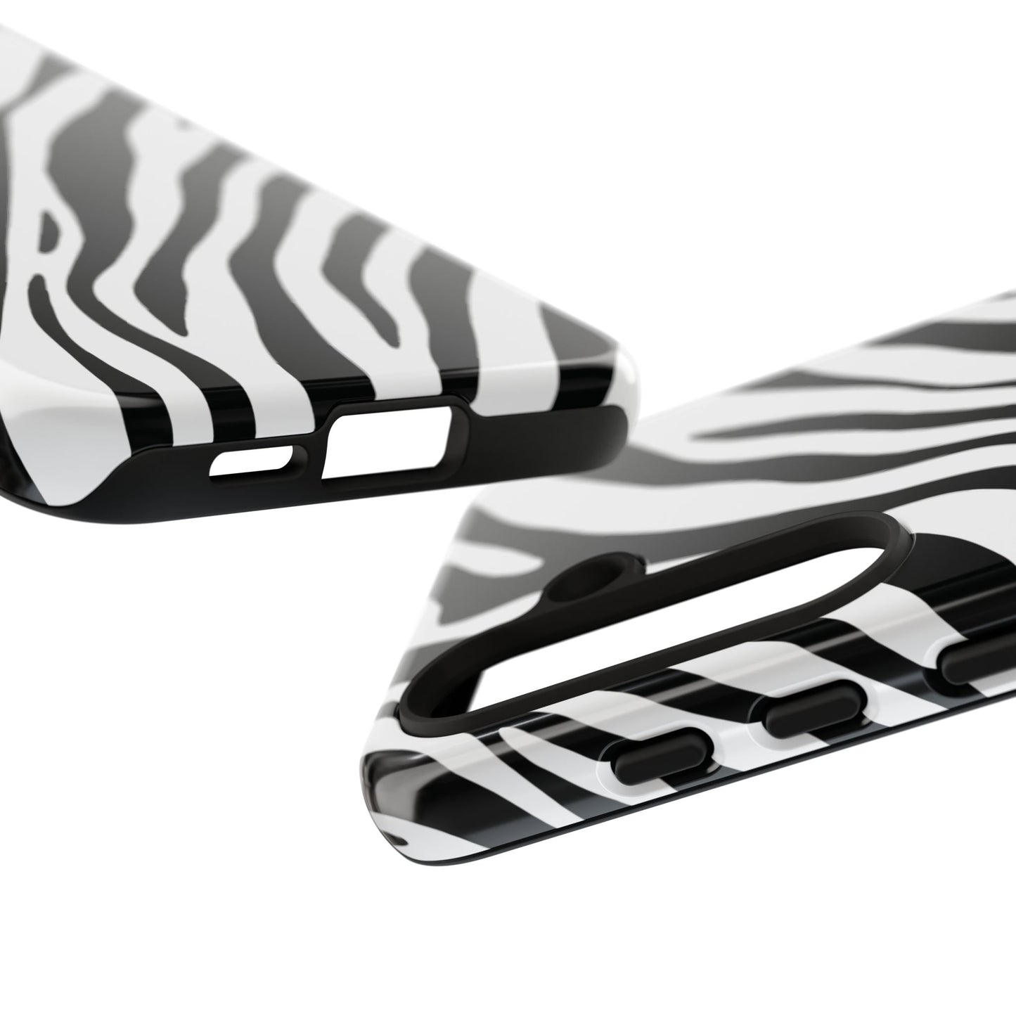 Modern Monochrome Zebra Print Phone Case