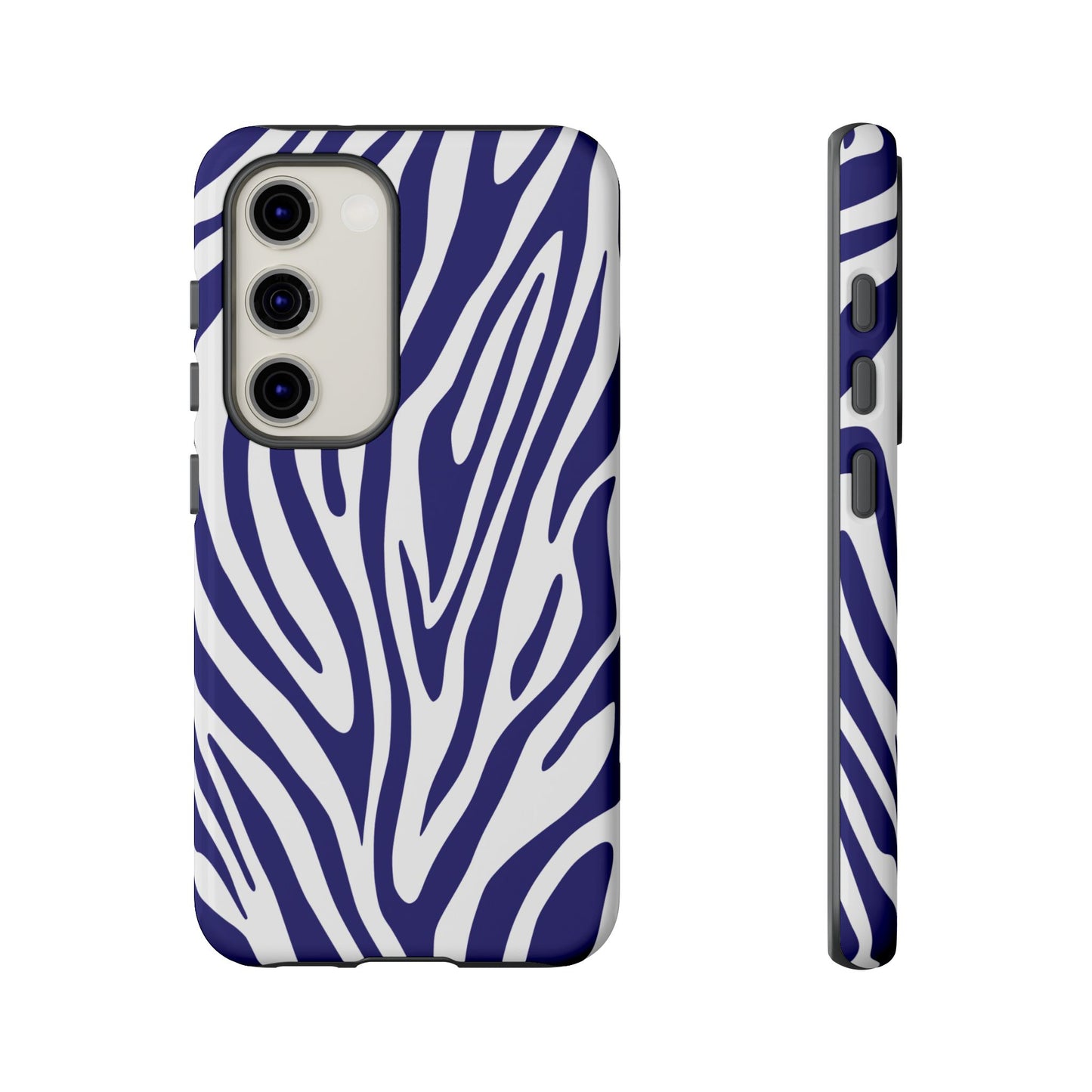 Graphic Blue Tiger Print Phone Case
