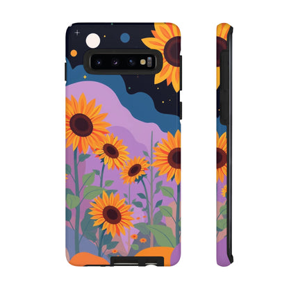 Samsung Galaxy S10 / Glossy Phone Case - Surreal Sunflower Design Phone Case