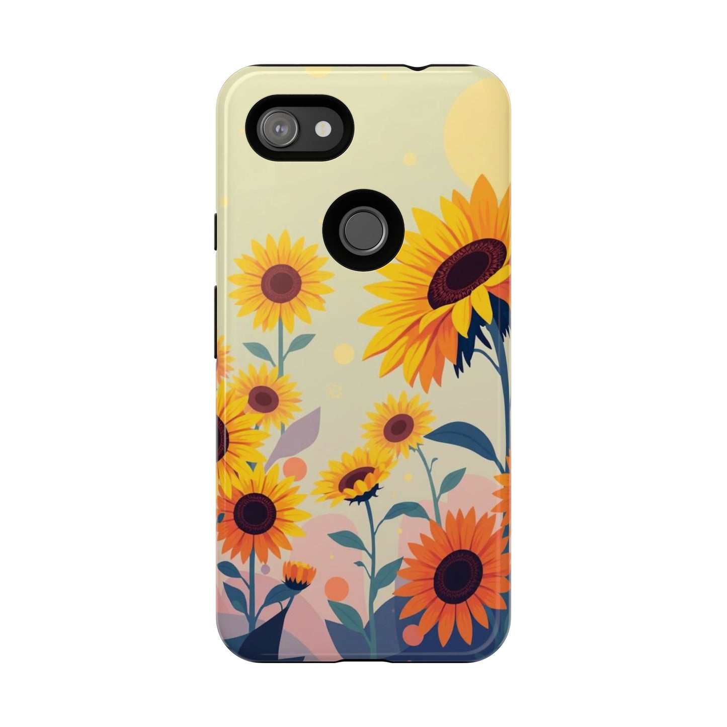 Modern Flat Sunflower Design Phone Case