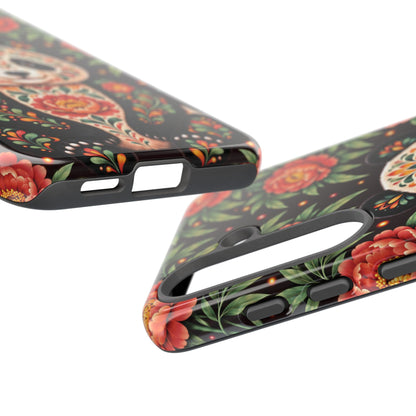 Cute Terracotta and Teal Calavera Panda Phone Case - Multicolor Phone Case