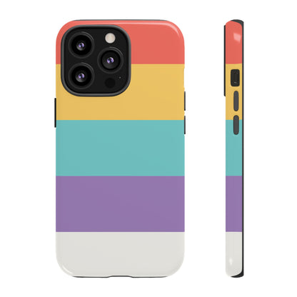 Pastel Rainbow Stripe Pattern Phone Case - Phone Case - iPhone 13 Pro / Glossy