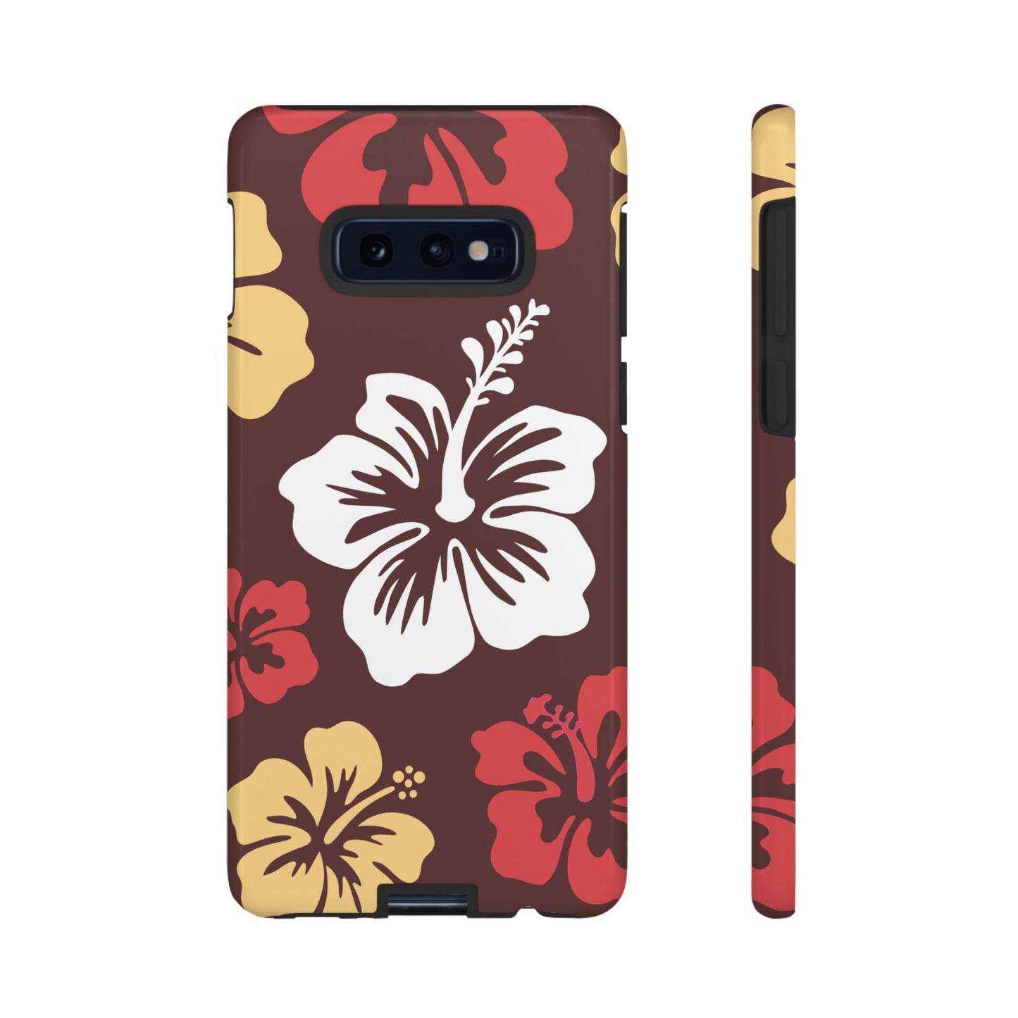 Samsung Galaxy S10E / Glossy Phone Case - ’Hibiscus Retro Pattern #2’ Phone Case