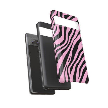 Modern Blush Zebra Print Phone Case