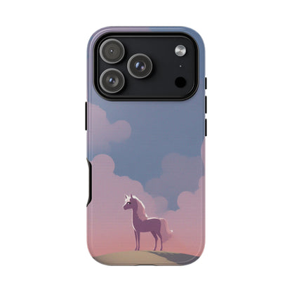 iPhone 17 Pro / Glossy Phone Case - Pony & Cloud Design Phone Case