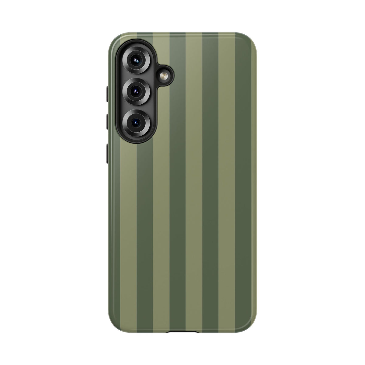 Green Stripe Pattern Phone Case - Green Phone Case - Samsung Galaxy S25 Plus / Glossy