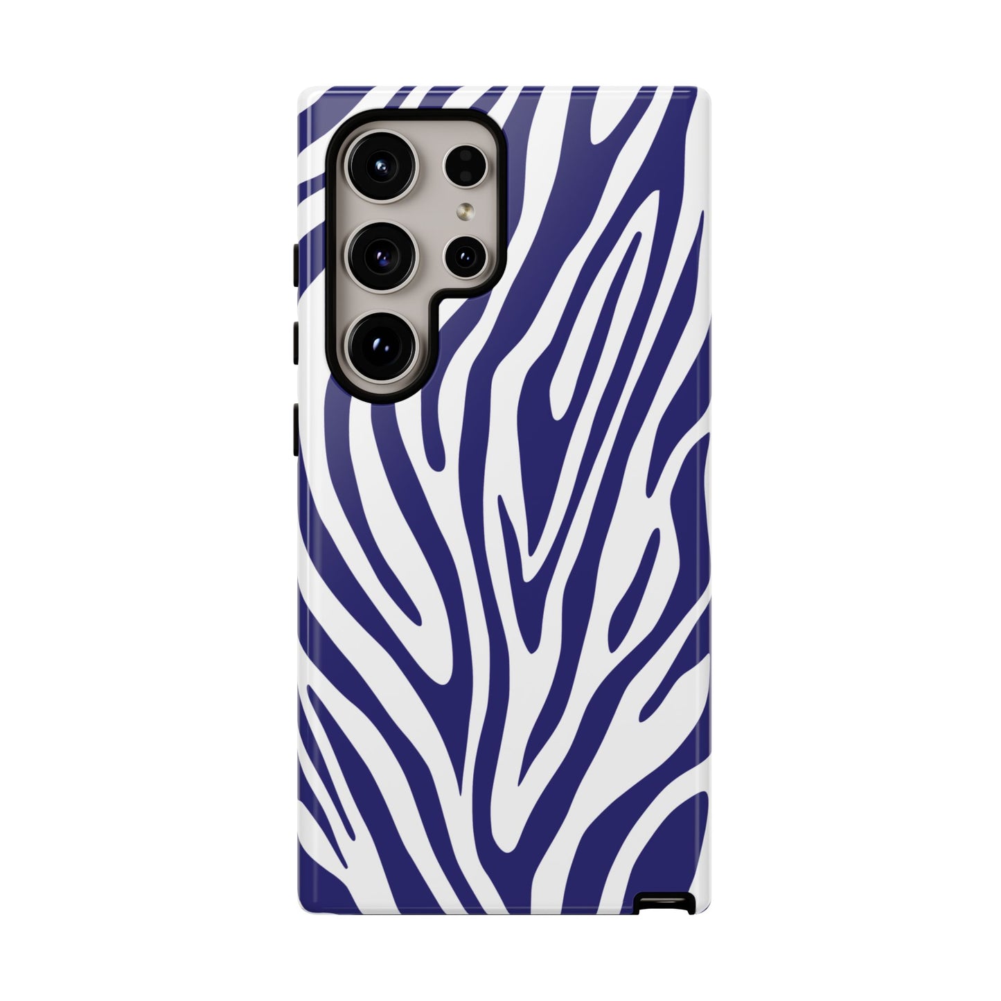 Graphic Blue Tiger Print Phone Case