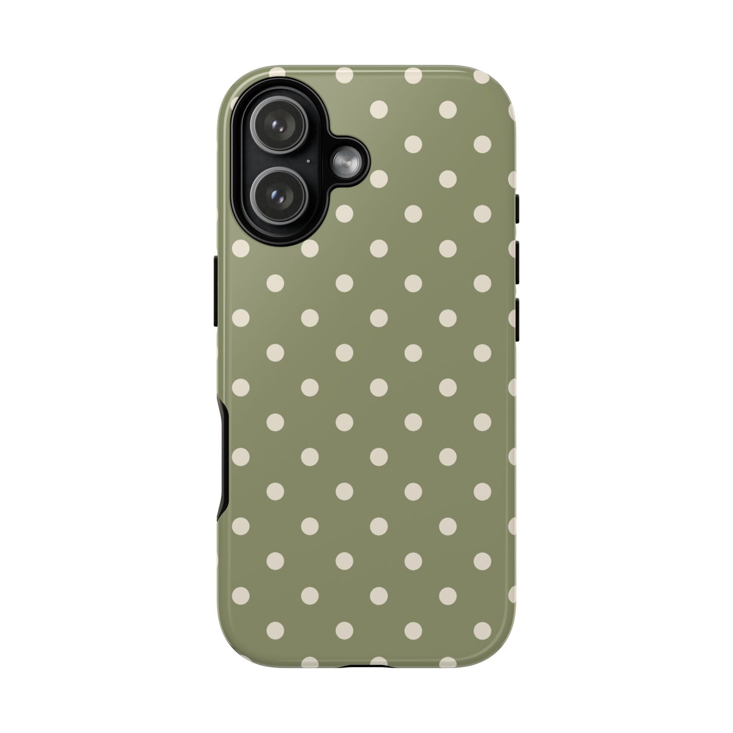 Green & White Dot Pattern Phone Case