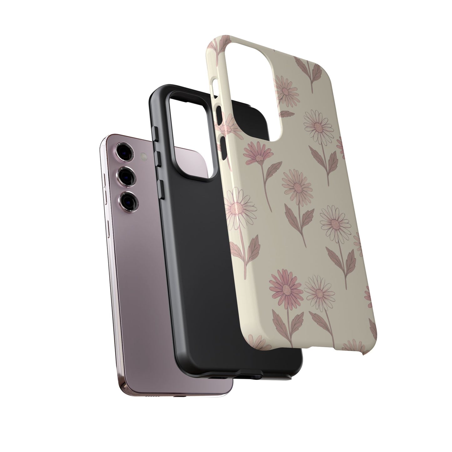 Pretty Blush Daisy Pattern Phone Case