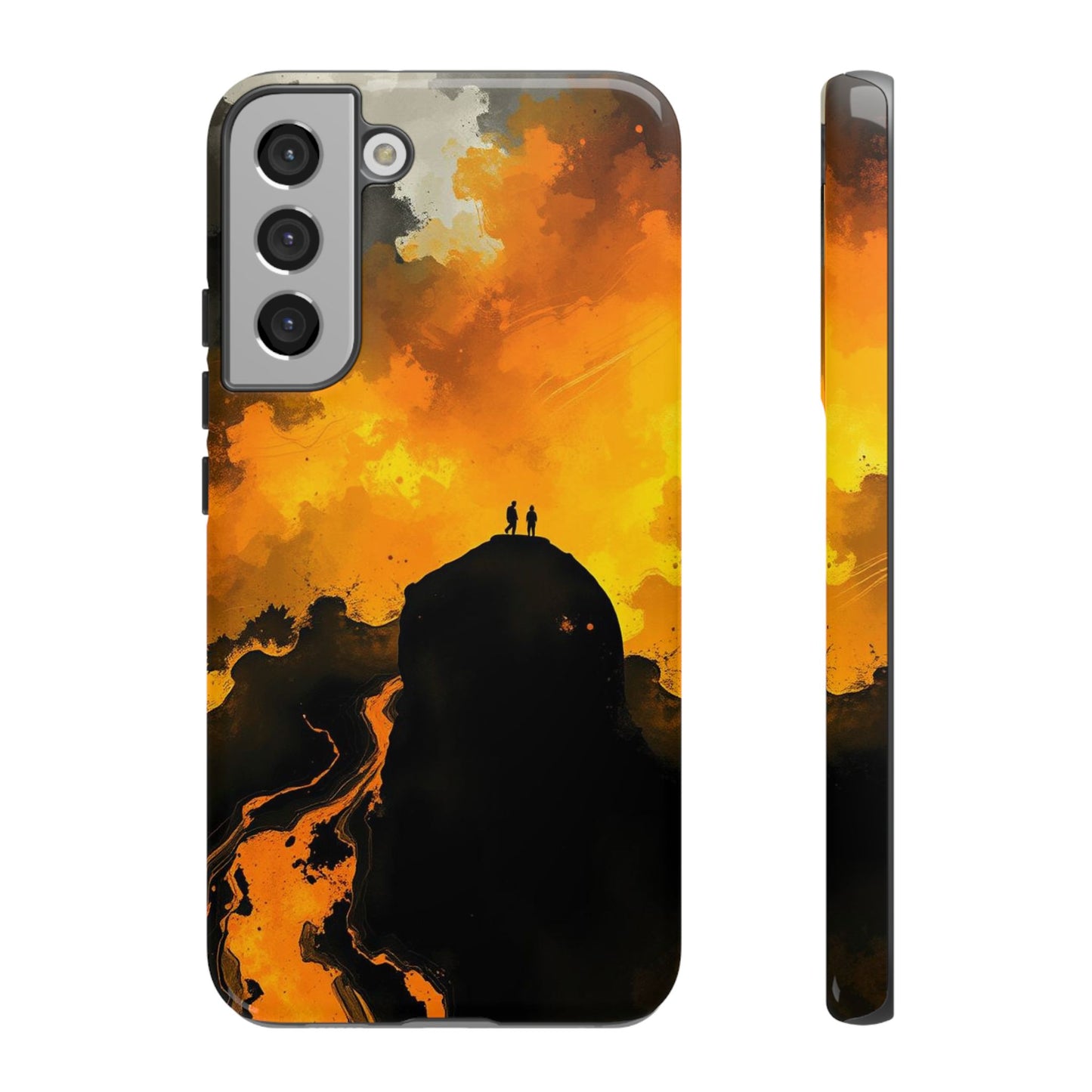 Samsung Galaxy S22 Plus / Glossy Phone Case - Gothic Watercolour Scene Phone Case