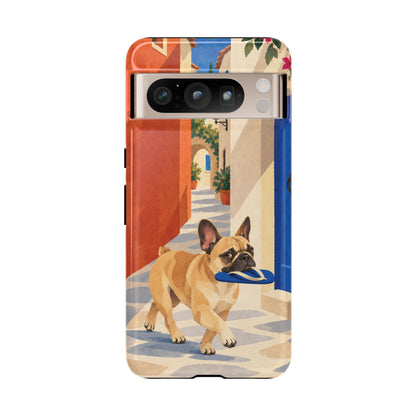French Bulldog Quiet Lane Phone Case - Multicolor Phone Case - Google Pixel 8 Pro / Glossy