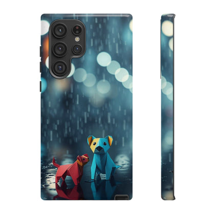 Samsung Galaxy S22 Ultra / Glossy Phone Case - Origami ’Wee Pals’ Design Phone Case