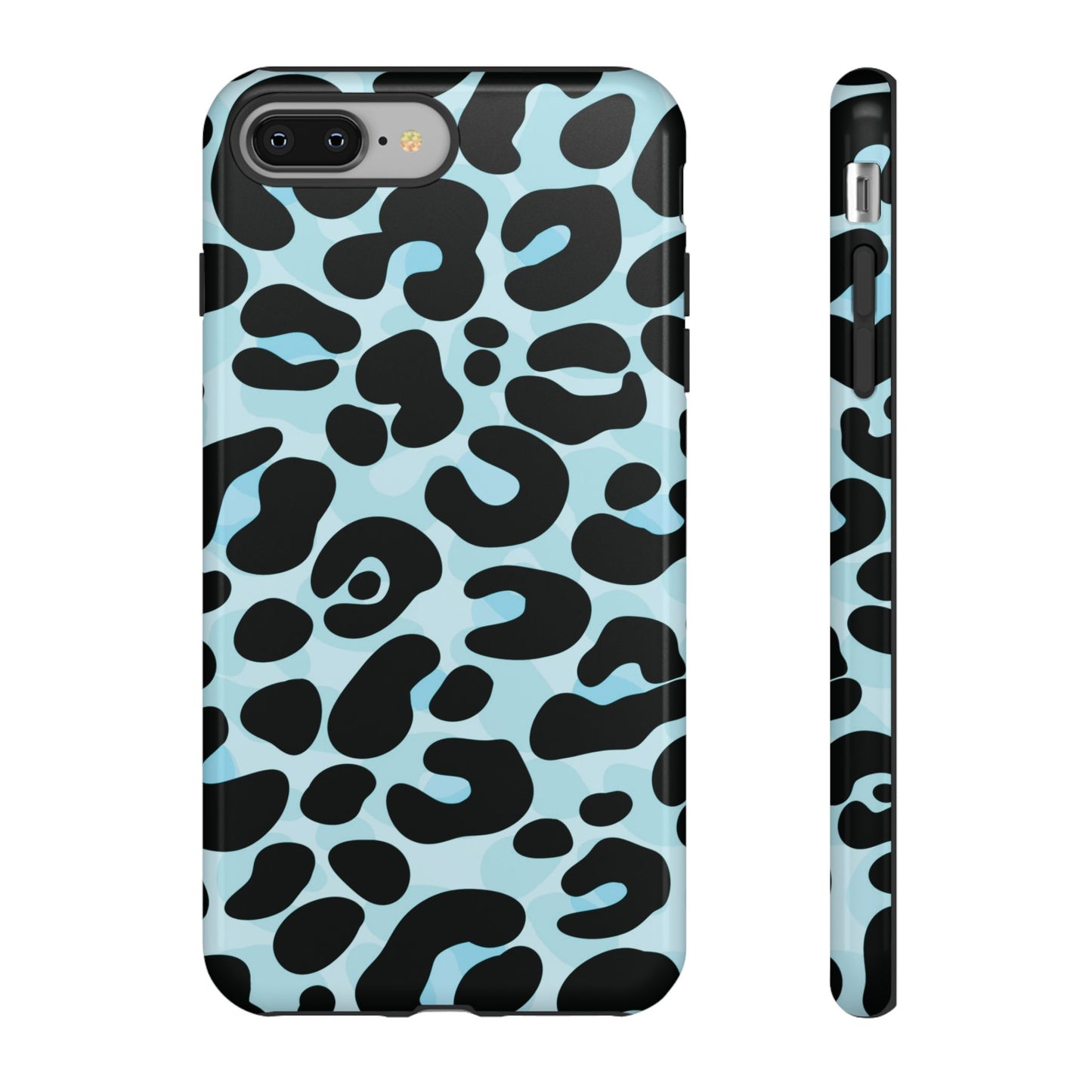 Cool Aqua Leopard Print Phone Case