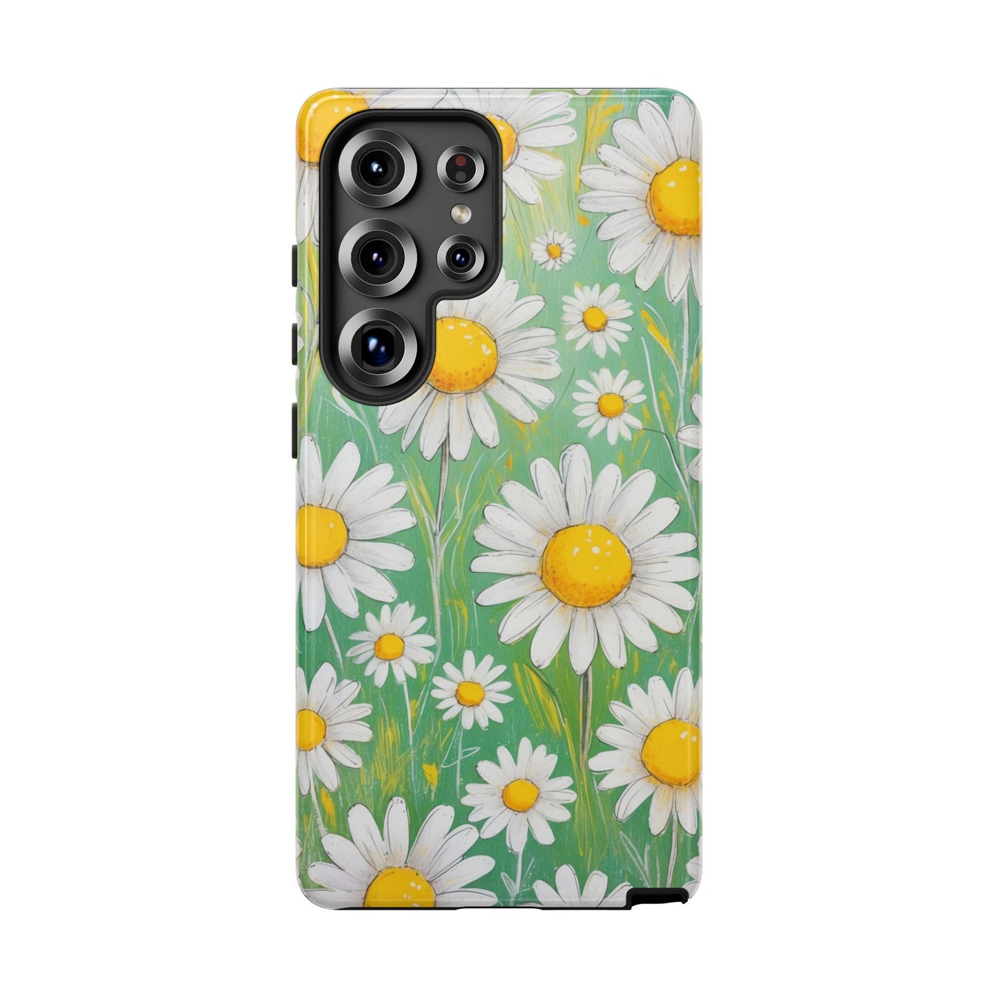 Samsung Galaxy S25 Ultra / Glossy Phone Case - Daisies Floral Pattern 4 Phone Case