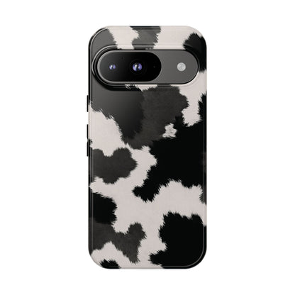Modern Monochrome Cow Print Phone Case