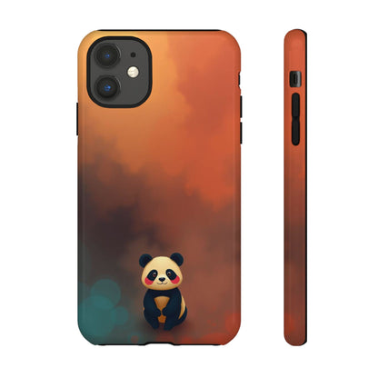 iPhone 11 / Glossy Phone Case - Cute Colourful Panda Design Phone Case