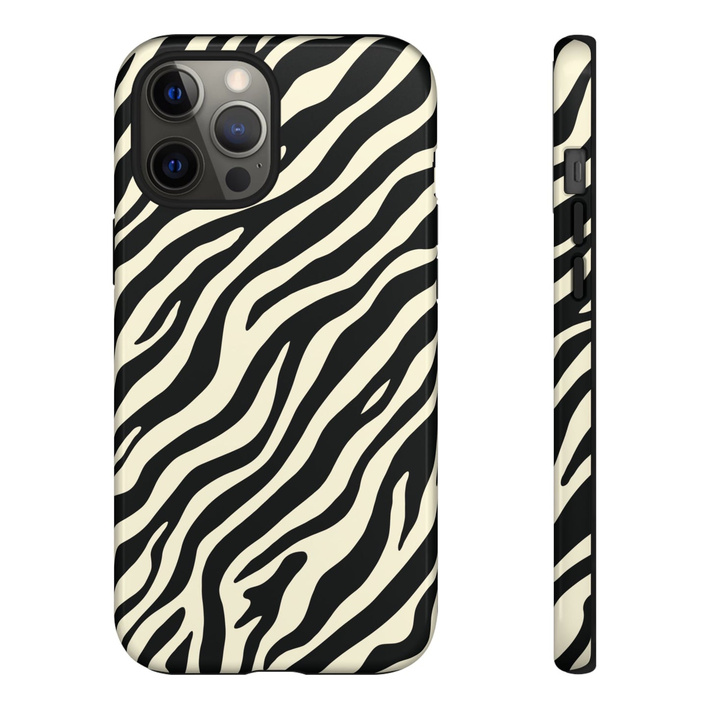 Chic Ivory Zebra Print Phone Case