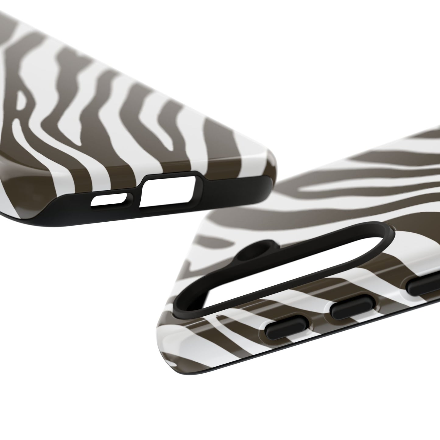 Modern Mocha Zebra Print Phone Case