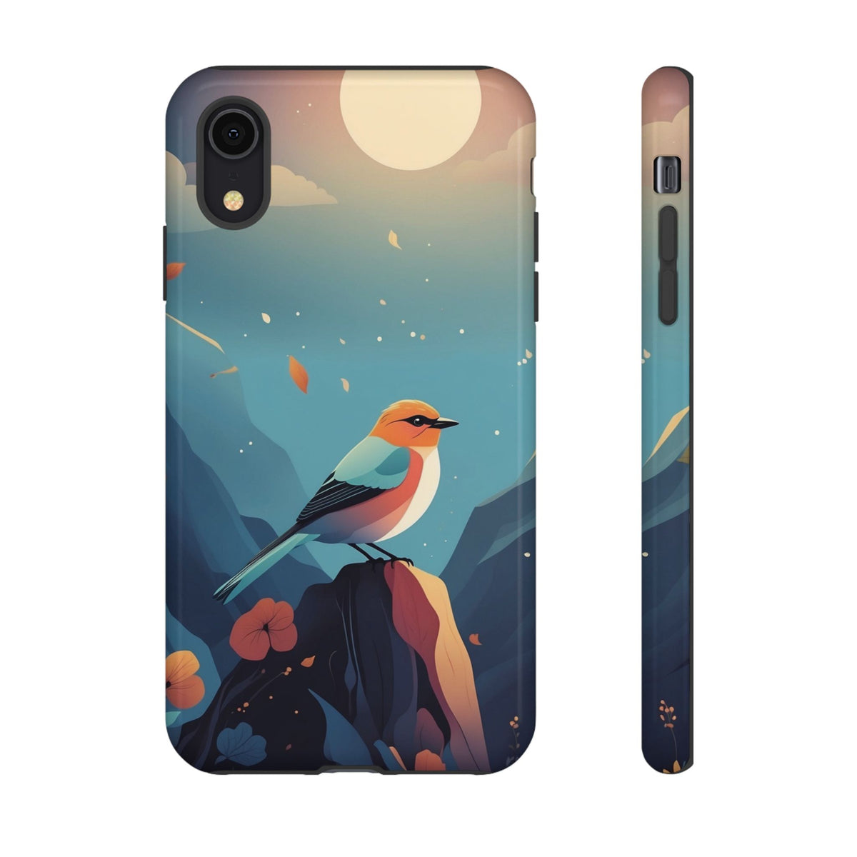 Stylised Bird Design Phone Case - Multicolor Phone Case - iPhone XR / Glossy