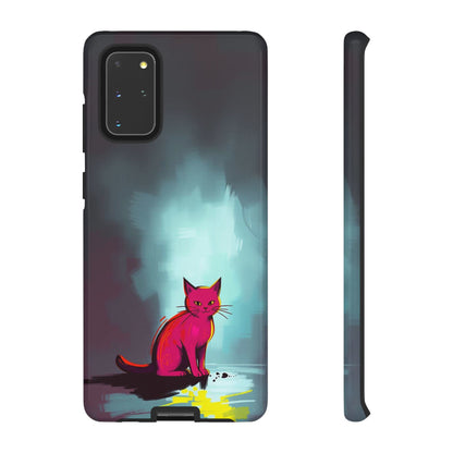 Samsung Galaxy S20+ / Glossy Phone Case - Pop Art Moody Cat Design Phone Case