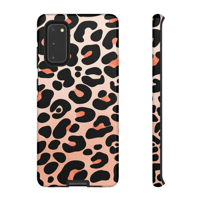 Elegant Peach Leopard Print Phone Case