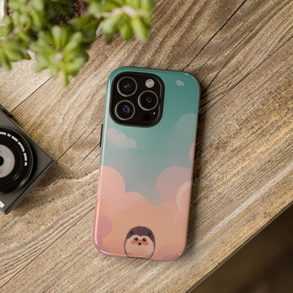 Cute Hedgehog & Cloud Design Phone Case - Multicolor Phone Case
