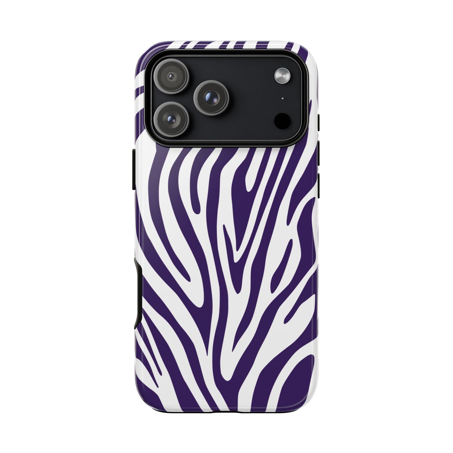 Graphic Purple Tiger Print Phone Case