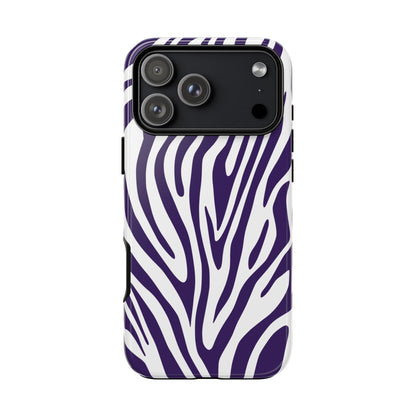 Graphic Purple Tiger Print Phone Case