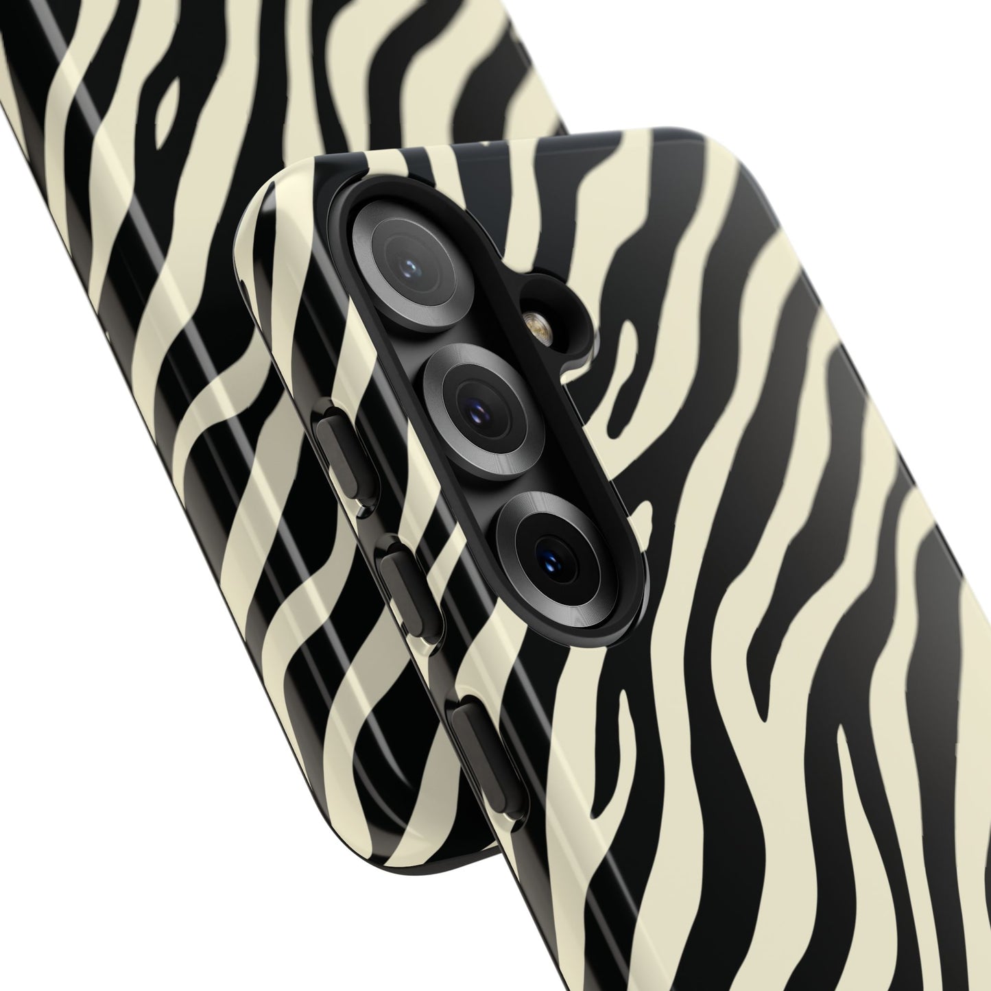 Chic Ivory Zebra Print Phone Case