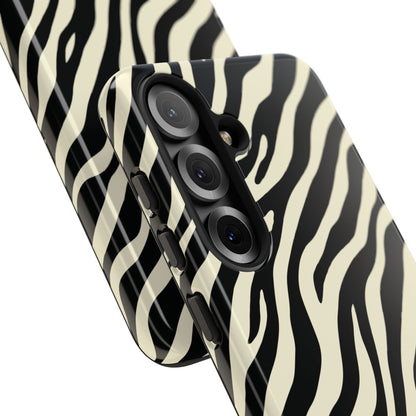 Chic Ivory Zebra Print Phone Case