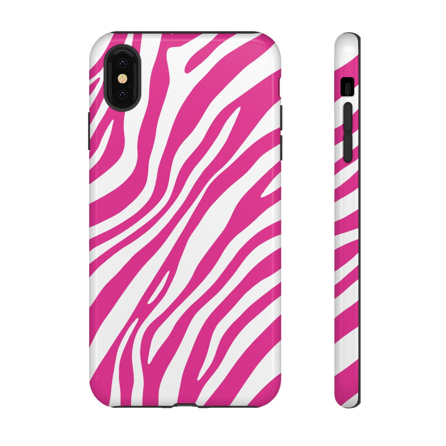 Modern Hot Pink Zebra Print Phone Case