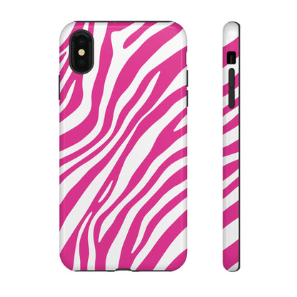 Modern Hot Pink Zebra Print Phone Case