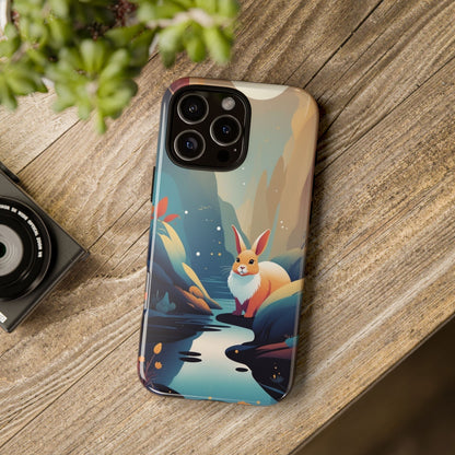 Stylised Rabbit Design Phone Case - Multicolor Phone Case